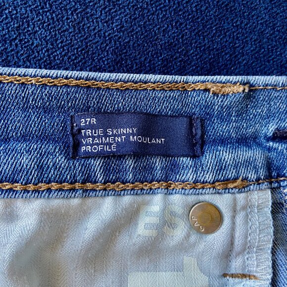 GAP True Skinny Medium Wash Jeans - 27R - Picture 6 of 6